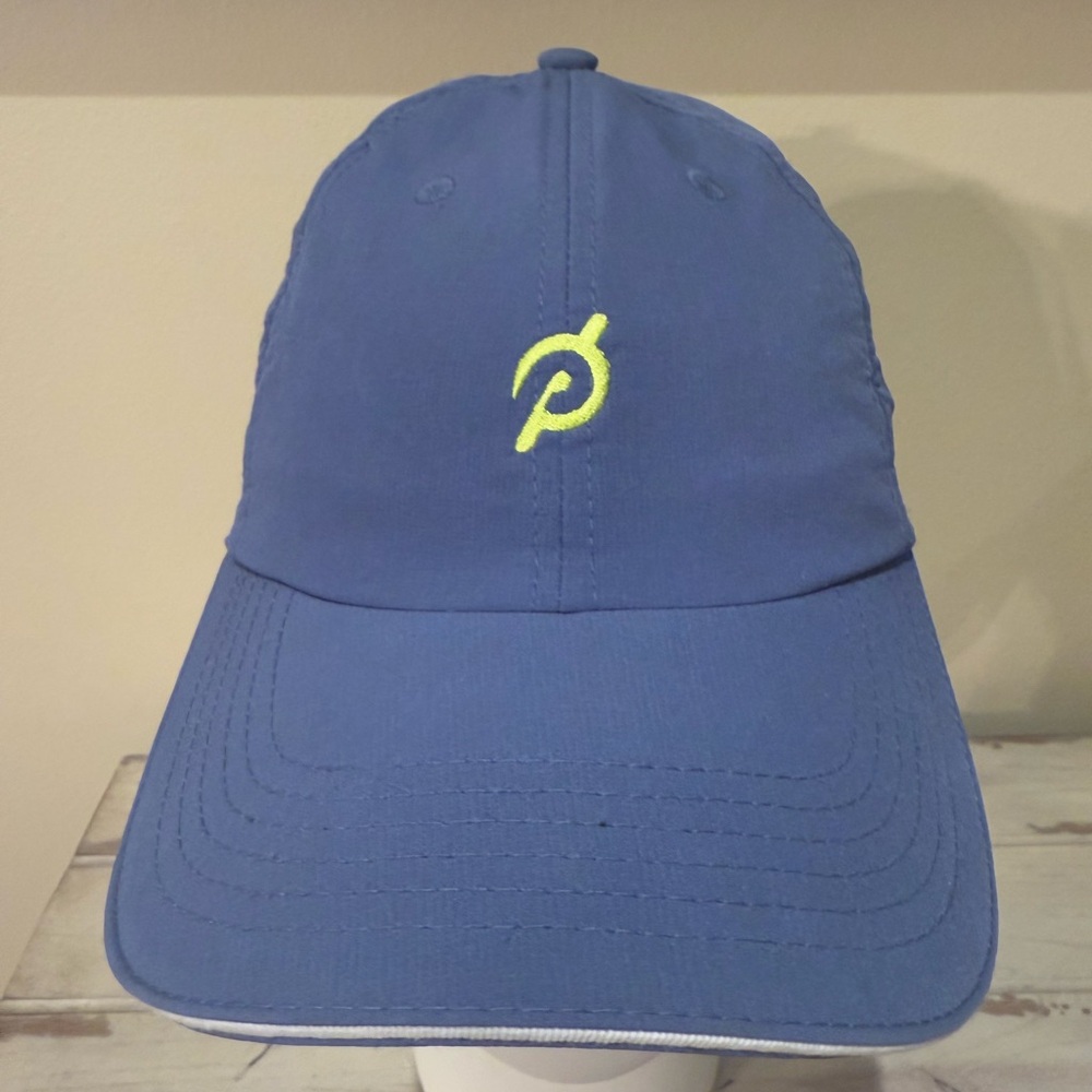 Peloton Blue Cap with Yellow Logo